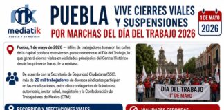 ¡No te pierdas! Checa los cierres por marchas del Día del Trabajo 2026
