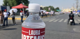 Artemisa se deslinda de propaganda durante desfile del 5 de Mayo