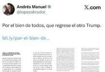 AMLO reaparece con carta de respaldo a Sheinbaum y critica postura de Estados Unidos