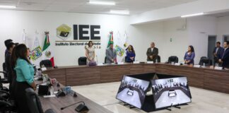 Christian Mariana Ceballos Garduño rinde protesta como consejera presidenta provisional del IEE