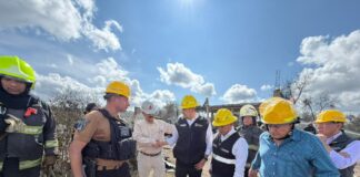Armenta supervisa emergencia por explosiones en Tepeaca; no reportan lesionados