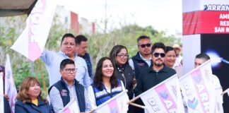 Arranca Lupita Cuautle ampliación de red eléctrica en San Rafael Comac para reforzar seguridad y movilidad