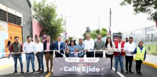 Entrega Pepe Chedraui rehabilitación vial en la Junta Auxiliar de San Baltazar Campeche