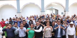 Impulsa diputado Pável Gaspar obras comunitarias y atiende necesidades de comerciantes de la Mixteca poblana