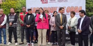 Tonantzin Fernández impulsa obras integrales en el corazón de San Pedro Cholula