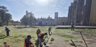 Intensifica Tonantzin Fernández labores de mantenimiento urbano en San Pedro Cholula