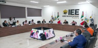 IEE avala inclusión de acciones afirmativas para el proceso electoral 2026-2027 y valida estatutos de Fuerza por México Puebla