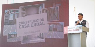 Omar Muñoz inicia construcción de nueva Casa Ejidal