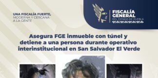 Asegura FGE inmueble con túnel y detiene a una persona durante operativo interinstitucional en San Salvador El Verde