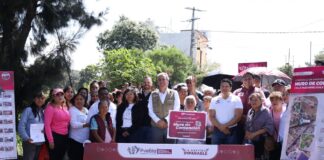 Encabeza Pepe Chedraui construcción del muro de contención Maximino Ávila Camacho en San Sebastián de Aparicio
