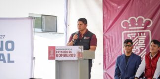 Omar Muñoz inaugura primera Estación de Bomberos en Cuautlancingo