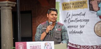 Omar Muñoz reconoce a jóvenes con Premios Cuāuhtli Cuautlancingo 2026