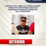 Rescata FGE a niña de 4 años durante operativo por posible trata de personas, hay un detenido