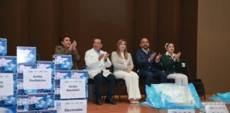Ceci Arellano encabeza entrega de insumos y equipo biomédico al Hospital General Zona Norte