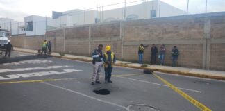 Agua de Puebla atiende hundimiento en avenida Cúmulo de Virgo