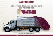 Coronango y Cuautlancingo mantienen recolección de basura en fiestas patrias