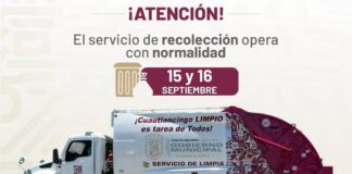 Coronango y Cuautlancingo mantienen recolección de basura en fiestas patrias
