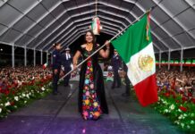 Tonantzin Fernández hace vibrar a Cholula con el Grito de Independencia