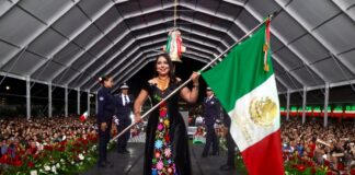 Tonantzin Fernández hace vibrar a Cholula con el Grito de Independencia
