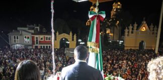 ¡Entre banderas y arengas! Omar Muñoz hace vibrar a Cuautlancingo