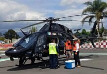 Con ambulancia aérea, gobierno estatal lleva hígado a CDMX para su trasplante
