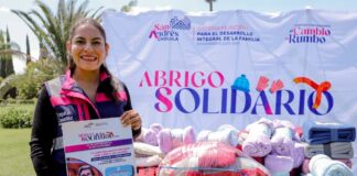 Convoca Lupita Cuautle a la solidaridad en San Andrés Cholula para brindar abrigo a personas en situación de vulnerabilidad
