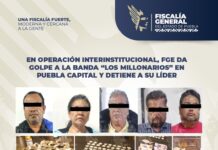 En operación interinstitucional, FGE da golpe a la banda “Los Millonarios” en Puebla capital y de tiene a su líder