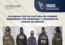 Colabora FGE en captura de hombre requerido por homicidio y lesiones en Ciudad de México