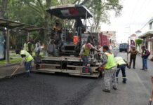 Supervisa Pepe Chedraui avances del Tren Capitalino de Pavimentación en avenida 16 de Septiembre