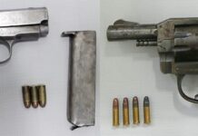 Detiene Policía Estatal a dos hombres en posesión de armas de fuego